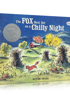 预售 【中商原版】狐狸夜游记 英文原版 The Fox Went Out on a Chilly Night 凯迪克银奖 获奖故事绘本 3-8岁