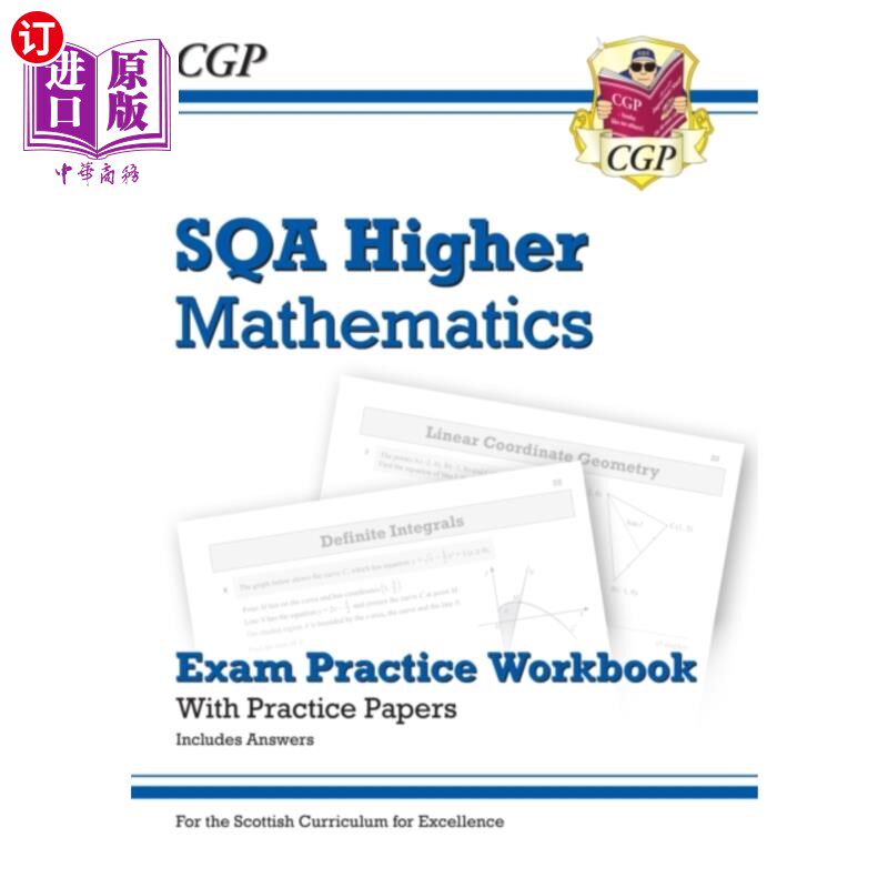 海外直订CfE Higher Maths: SQA Exam Practice Workbook - i... CfE高等数学:SQA考试练习手册-包括答案