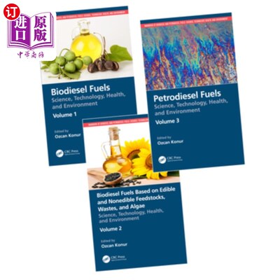 海外直订Handbook of Biodiesel and Petrodiesel Fuels: Three Volume Set 生物柴油和石油柴油燃料手册:三卷集