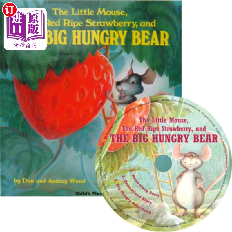 海外直订The Little Mouse, the Red Ripe Strawberry and the Big Hungry Bear 小老鼠，红色成熟的草莓和饥饿的大熊