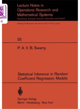 海外直订Statistical Inference in Random Coefficient Regression Models 随机系数回归模型的统计推断