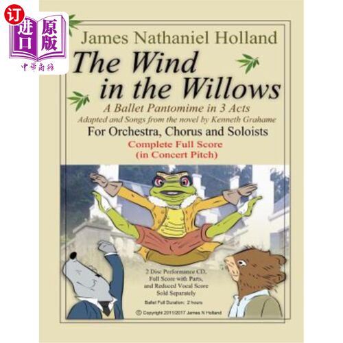 海外直订The Wind in the Willows: A Ballet Pantomime in Three Acts: Full Score 《柳林之风》：芭蕾哑剧三幕：满分