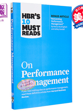 Harvard Business 哈佛商业评论的10篇精选 绩效管理 HBRs 10 Must Reads on Performance Management 英文原版 【中商原版】