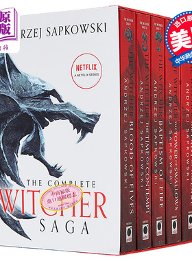 现货 猎魔人1-5本套 The Witcher Boxed Set Blood of Elves the Time of Contempt 英文原版 Andrzej Sapkowski【中商原版】