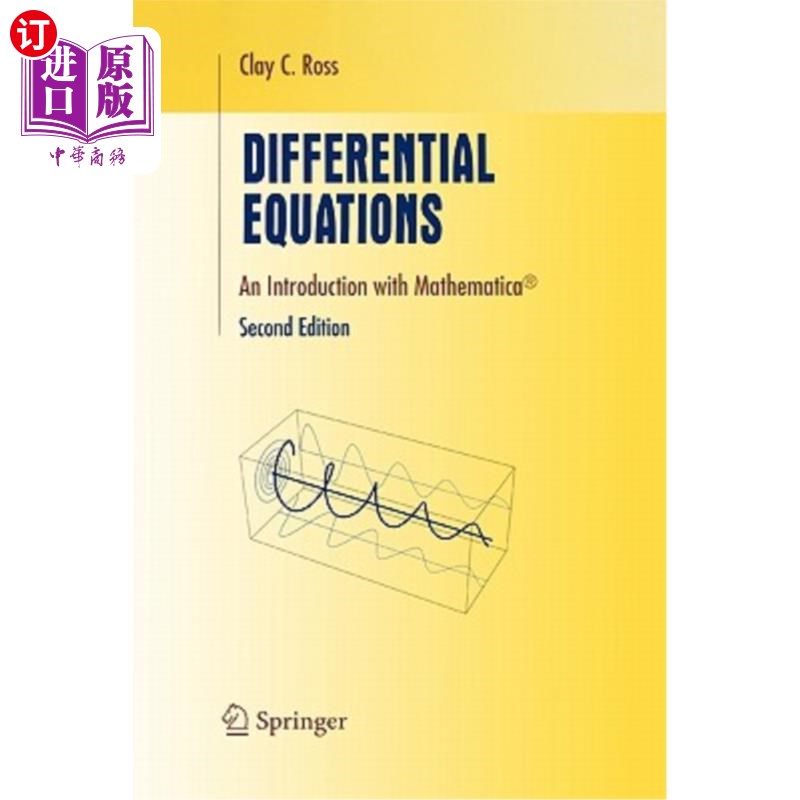 海外直订Differential Equations: An Introduction with Mathematica(r) 微分方程:Mathematica(r)导论