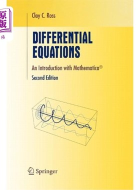 海外直订Differential Equations: An Introduction with Mathematica(r) 微分方程:Mathematica(r)导论