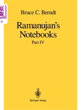 海外直订Ramanujan's Notebooks: Part IV 拉马努扬的笔记本：第四部分