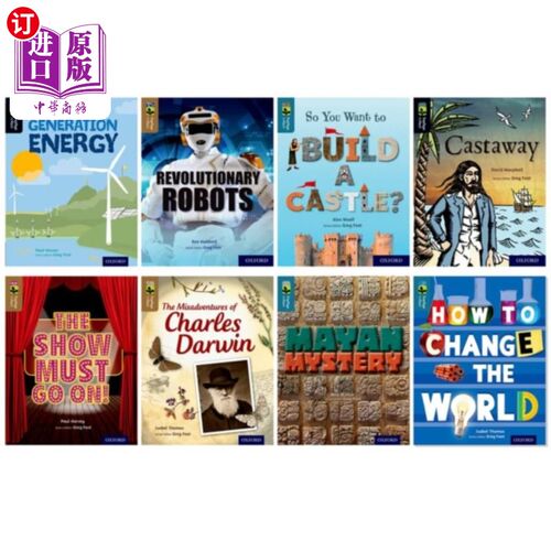 海外直订Oxford Reading Tree TreeTops inFact: Oxford Leve... 牛津阅读树树顶：牛津18-20级：一包9个
