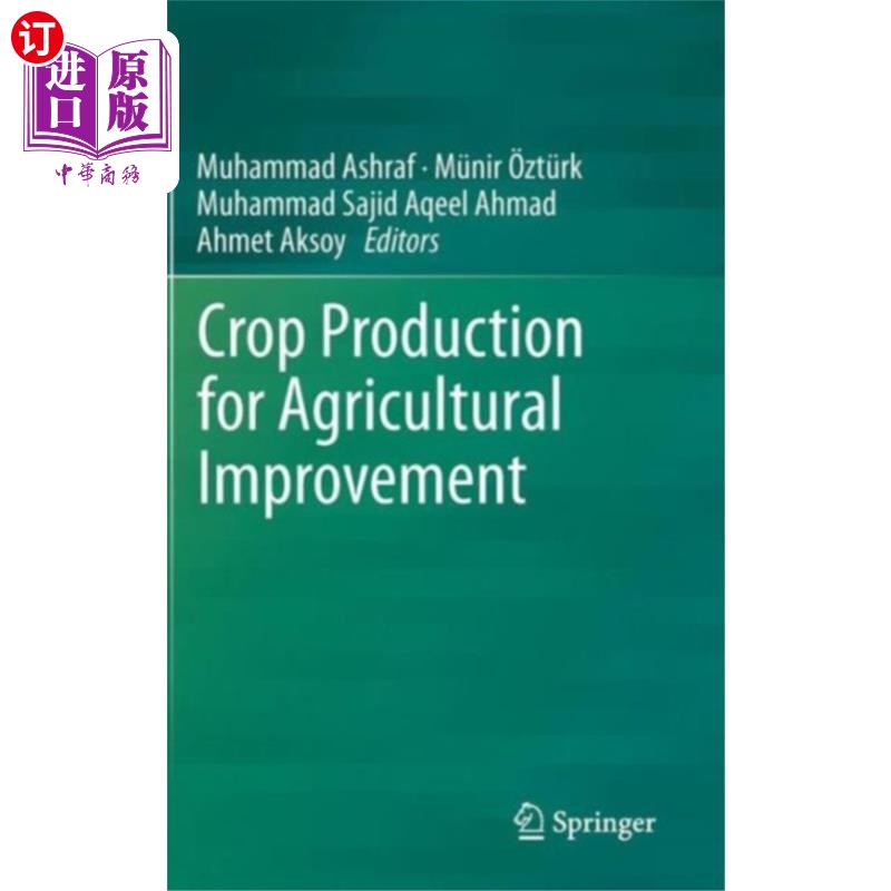 海外直订Crop Production for Agricultural Improvement 农业改良的作物生产