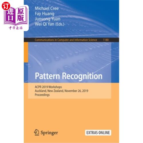 海外直订Pattern Recognition: Acpr 2019 Workshops, Auckland, New Zealand, November 26, 20 模式识别:Acpr 2019研