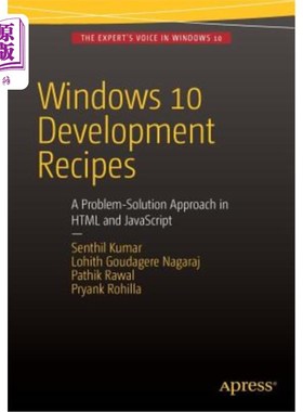 海外直订Windows 10 Development Recipes: A Problem-Solution Approach in HTML and JavaScri Windows 10