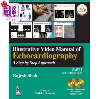 海外直订医药图书Illustrative Video Manual of Echocardiography 超声心动图说明性视频手册
