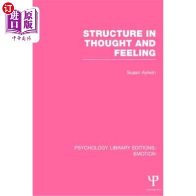 海外直订Structure in Thought and Feeling (Ple: Emotion) 思想和感觉的结构（例如：情绪）