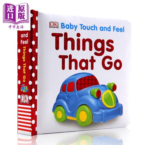 DK触摸启蒙 交通工具 Baby Touch and Feel 儿童英语启蒙触摸纸板书 撕不烂 边学边玩 英文原版 0-3岁 触摸书【中商原版】