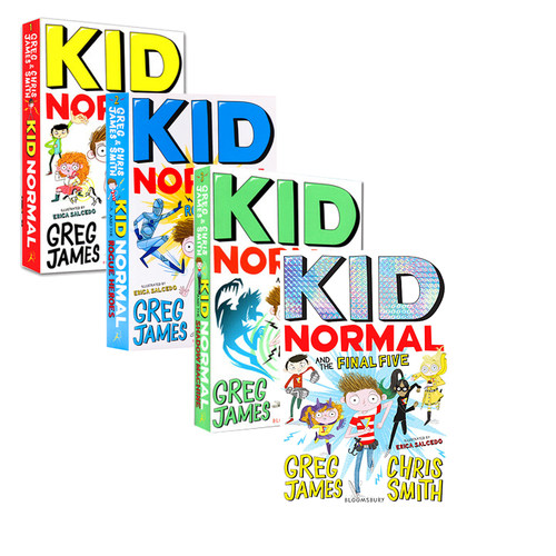 麻瓜小子4册 Kid Normal 独立阅读入门 系列章节书 插图 故事书 冒险 7~12岁 英文原版