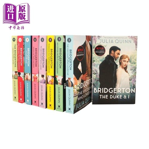 布里奇顿原著小说全套9本 影视版 Bridgerton 英文原版布里奇顿家族名门韵事布里杰顿家族