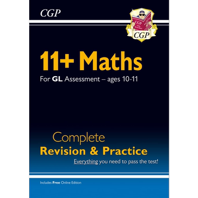 现货 英国CGP New 11+ GL Maths Complete Revision and Practice Ages 10-11 with Online Edition【中商原版】