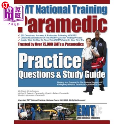 海外直订EMT National Training Paramedic Practice Questions & Study Guide EMT国家培训护理实践问题与学习指南