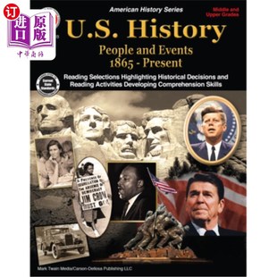 Events History People 海外直订U.S. 1865 12年级：1865年至今 美国历史 Grades 人物和事件 Present and