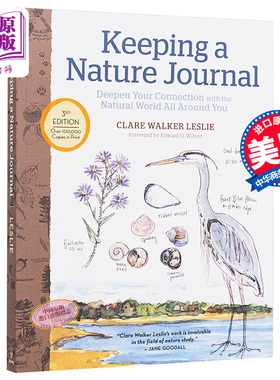 笔记大自然 大自然笔记 第3版 Keeping a Nature Journal 3rd Edition 英文原版 Clare Walker Leslie【中商原版】