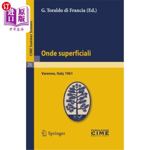 海外直订Onde Superficiali: Lectures Given at a Summer School of the Centro Internazional Onde Super