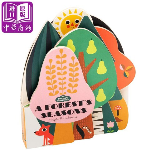 森林四季Bookscape Board Books A Forest's Seasons 异形纸板书【中商原版】