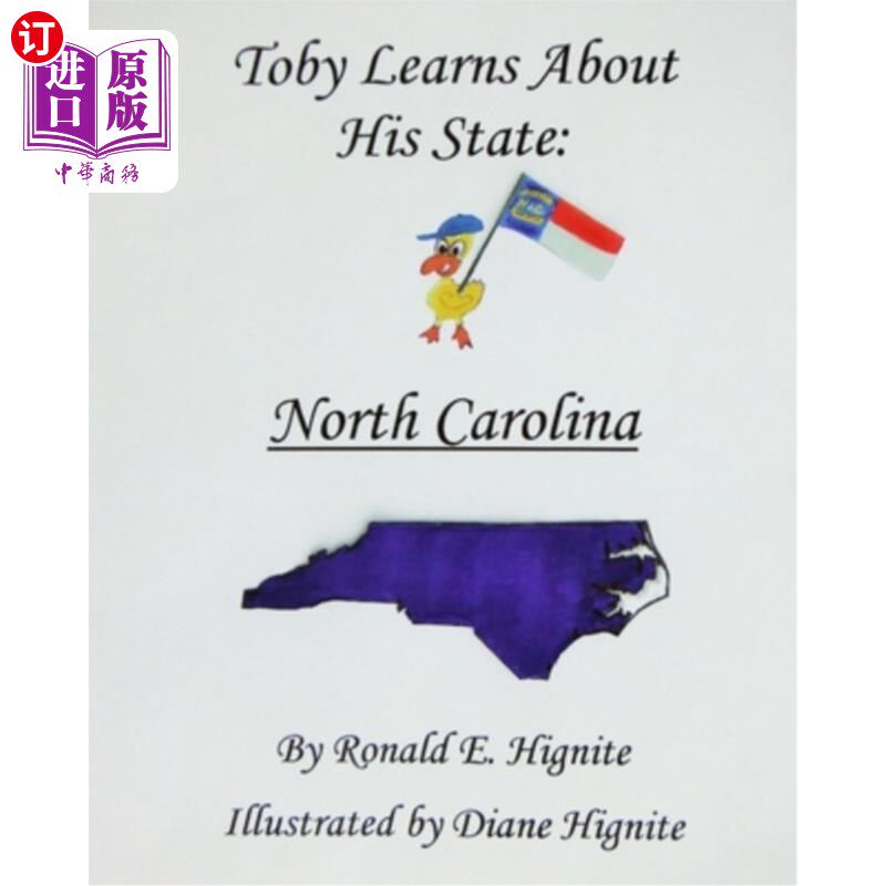海外直订Toby Learns About His State: North Carolina 托比了解了他的州：北卡罗来纳州