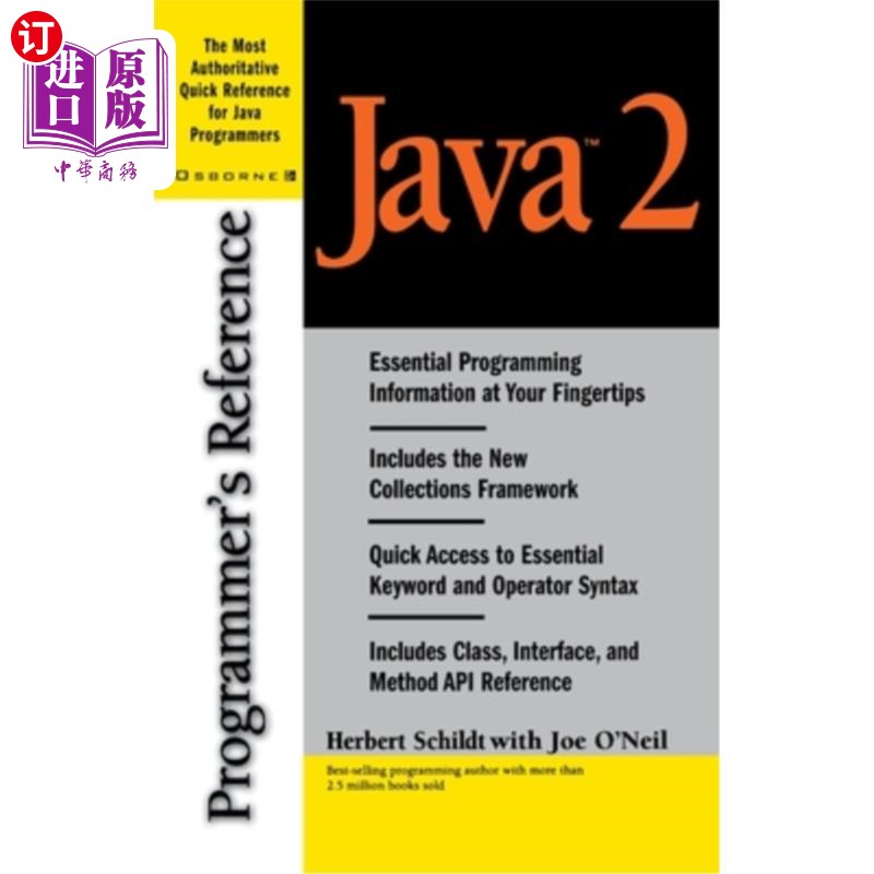 海外直订Java 2 Programmer's Reference Java 2程序员参考