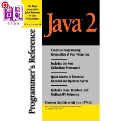 海外直订Java 2 Programmer's Reference Java 2程序员参考