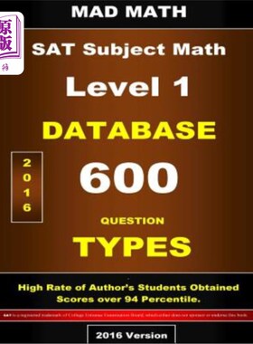 海外直订L-1 SAT Subject Database L-1 SAT科目数据库