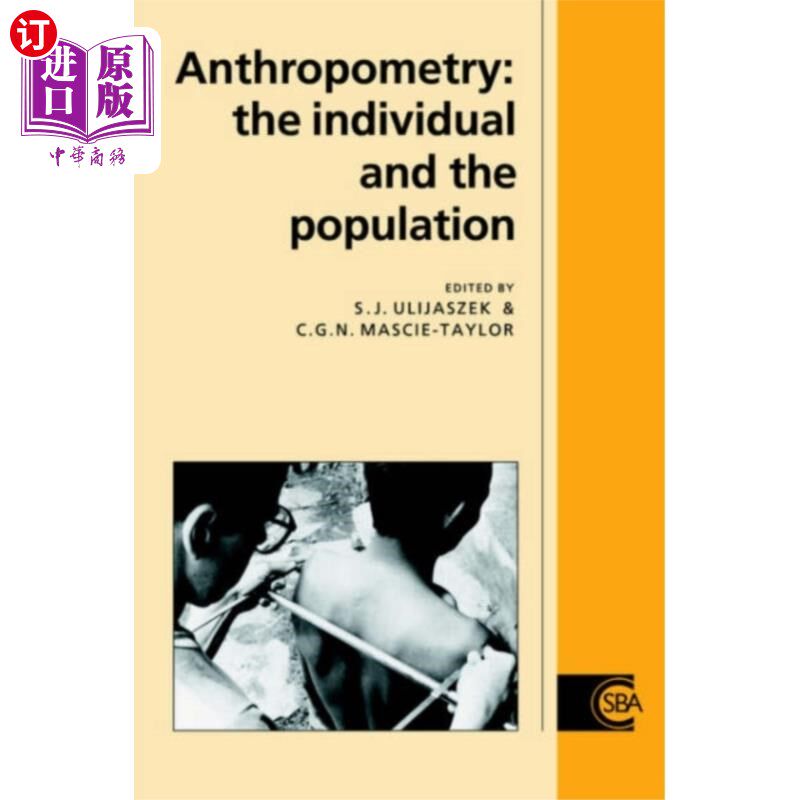 海外直订Anthropometry 人体测量学