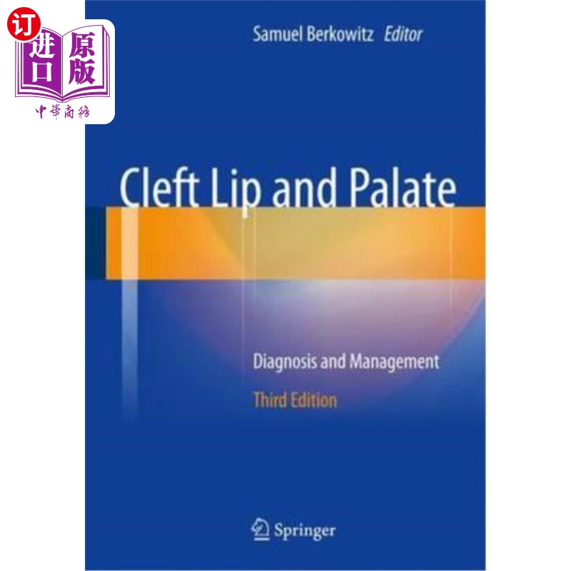 海外直订医药图书Cleft Lip and Palate: Diagnosis and Management 唇腭裂的诊断与治疗