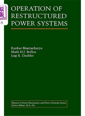 海外直订Operation of Restructured Power Systems 重组电力系统的运作