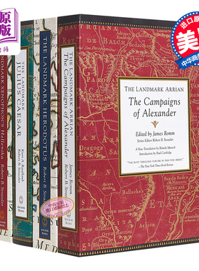 里程碑系列5册套装 希腊史 伯罗奔尼撒战争史 亚历山大远征记 英文原版The Landmark Series 希罗多德 色诺芬 修昔底德 Caesa