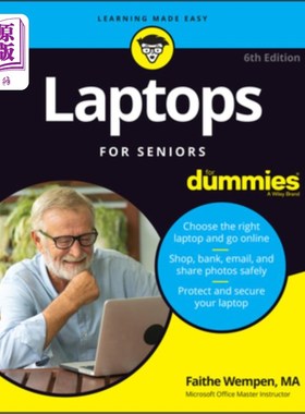 海外直订Laptops for Seniors for Dummies 为老年人设计的笔记本电脑