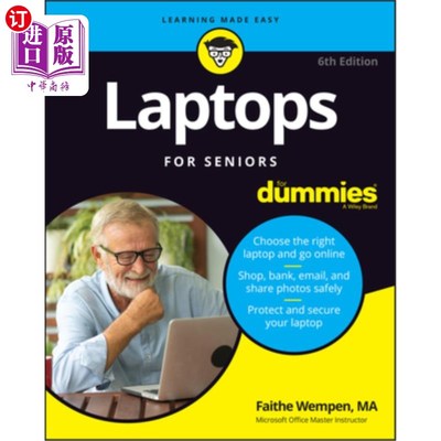 海外直订Laptops for Seniors for Dummies 为老年人设计的笔记本电脑