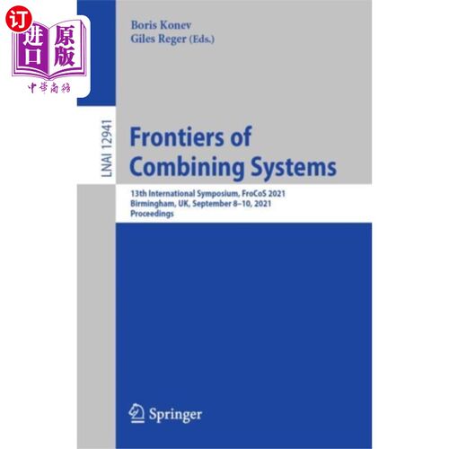 海外直订Frontiers of Combining Systems 组合系统的前沿
