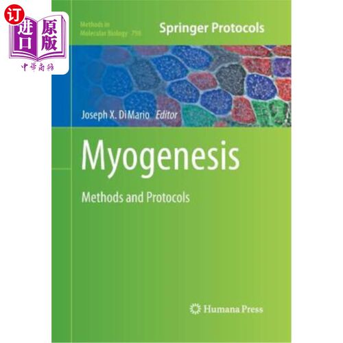 海外直订Myogenesis: Methods and Protocols 肌肉生成:方法和方案