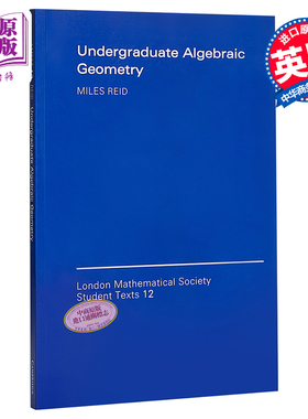 Undergraduate Algebraic Geometry 豆瓣阅读 英文原版 大学代数几何 Miles Reid【中商原版】