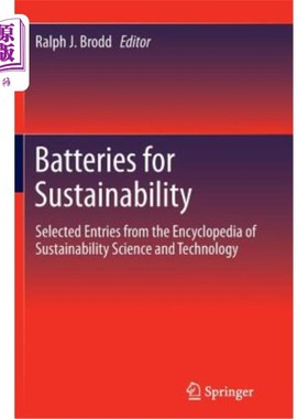 海外直订Batteries for Sustainability: Selected Entries from the Encyclopedia of Sustaina 可持续性电池:可持续性科学