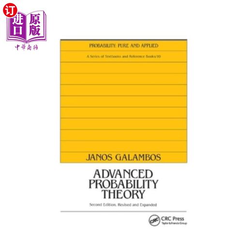 海外直订Advanced Probability Theory, Second Edition,