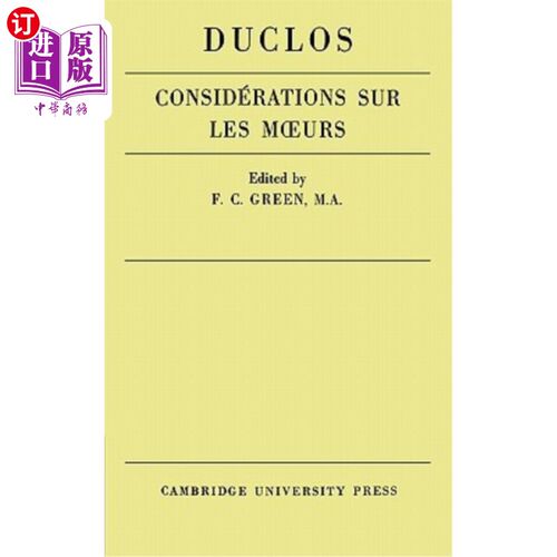 海外直订Considérations Sur Les Murs de Ce Siecle 对本世纪墙壁的考虑
