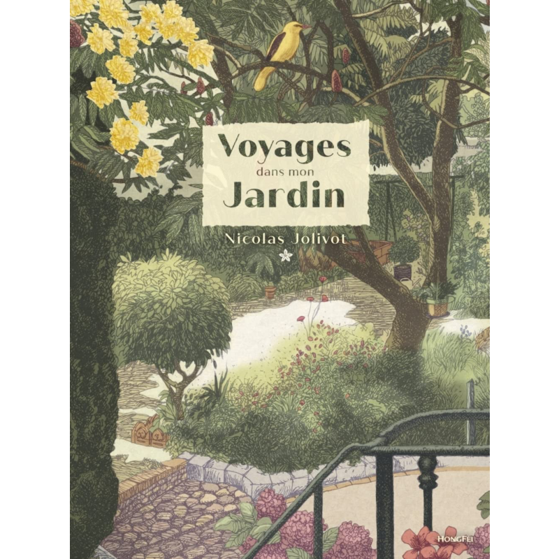 【法文版】法语绘本 在花园游览 Voyages dans mon jardin 法文原版 Nicolas Jolivot 绘本与绘本小说【中商原版】