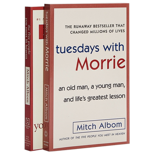 【中商原版】相约星期二+你在天堂里遇见的五个人英文原版 Mitch Albom米奇作品