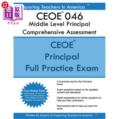 海外直订CEOE 046 Middle Level Principal Comprehensive Assessment: CEOE 046 Middle Level  CEOE 046中级