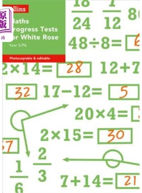 海外直订Year 5/P6 Maths Progress Tests for White Rose 柯林斯测试与评估-白玫瑰五年级/六年级数学进步测试
