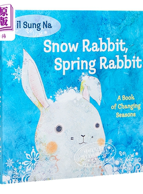 微瑕疵 睡前故事 纸板书 季节之书il Sung Na Snow Rabbit Spring Rabbit 英文原版 尹成娜一本讲述季节交替的书【中商原版】