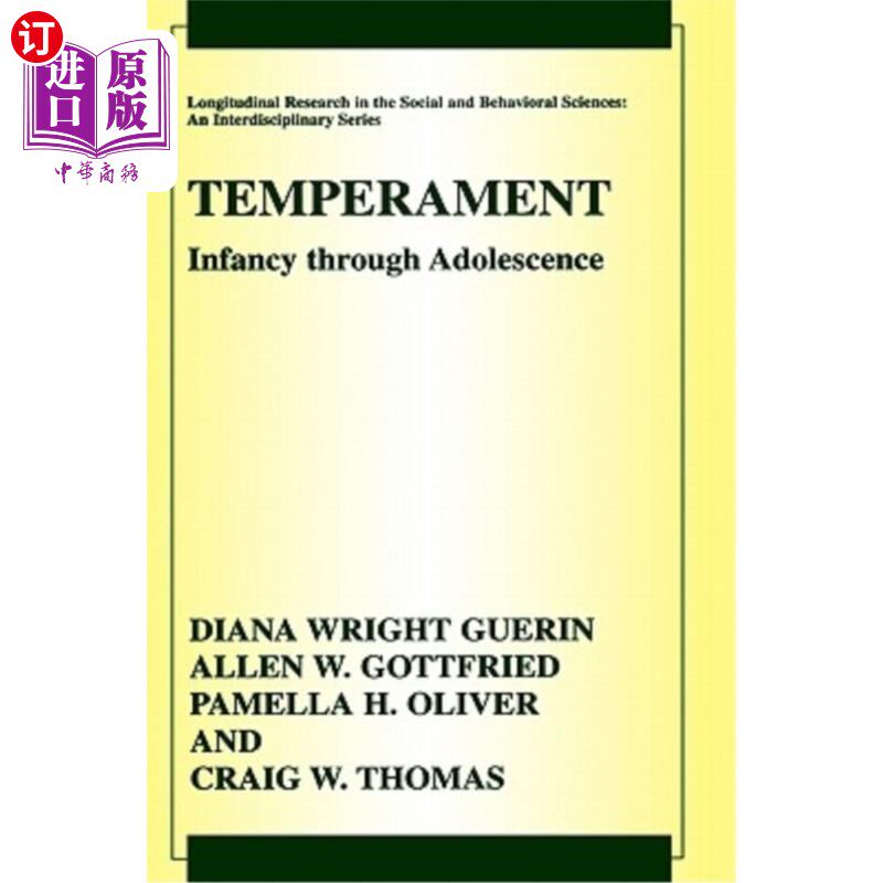 海外直订医药图书Temperament: Infancy Through Adolescence the Fullerton Longitudinal Study 气质:婴儿期至青春期富勒顿