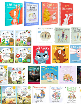 Nice爷爷 罗森爷爷童书合集 英文原版 Michael Rosen 我们去猎熊 We're Going on a Bear Hunt 纸板书绘本 英语早教启蒙韵文故事