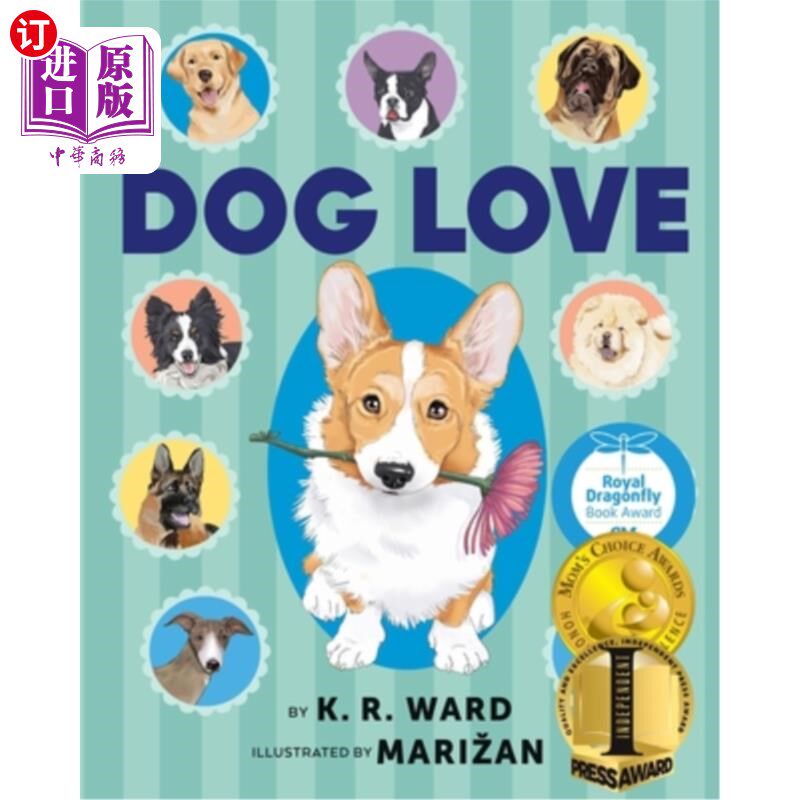 海外直订Dog Love: A Picture Book for Dog Lovers 爱狗:给爱狗人士的绘本